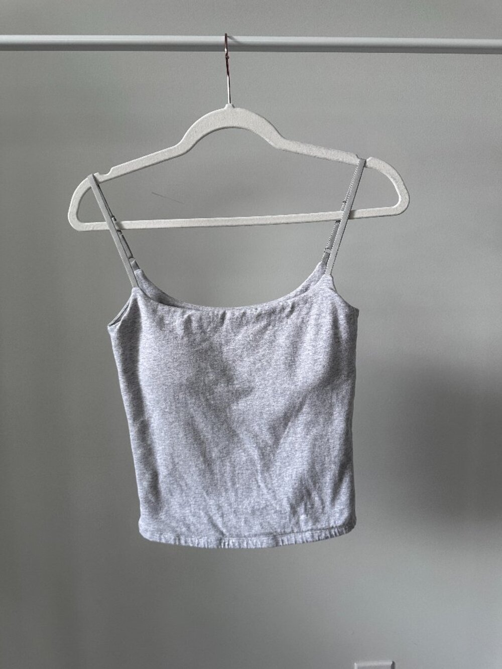 Abercrombie & Fitch Bra-Free 90s Cami Light Gray Medium Washed Never Worn